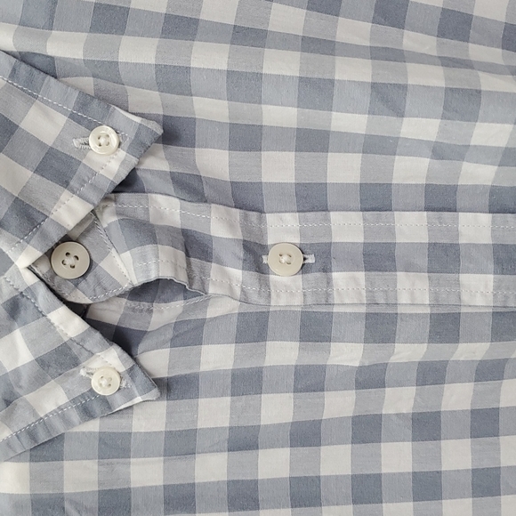 J. Crew Men's Grey Buffalo Check Shirt, Size XL - Picture 3 of 9